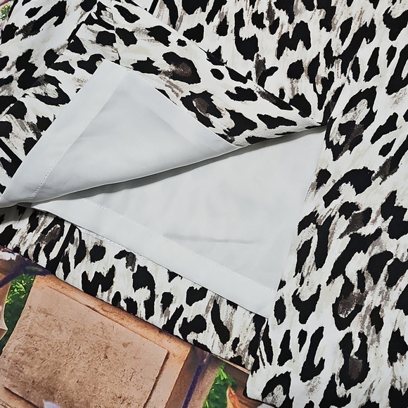 WHBM Leopard Print Pencil Skirt Size 6 New - Picture 9 of 11